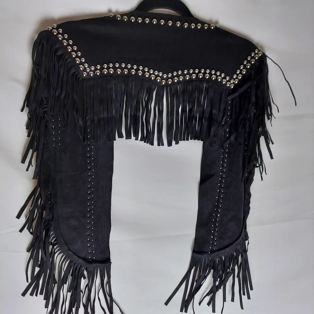 Black Faux Suede Collar With Silver Studs - Picture 2 of 4